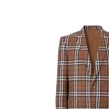 Burberry Check Wool Blazer
