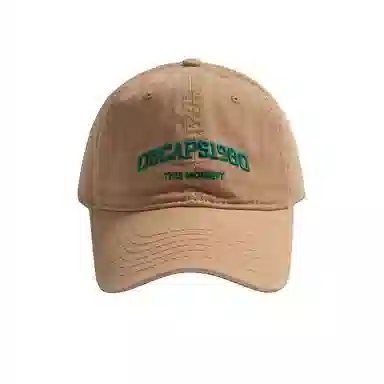 木林森 大头围韩版刺绣遮阳出游显脸小 棉 鸭舌帽 男女同款情侣款