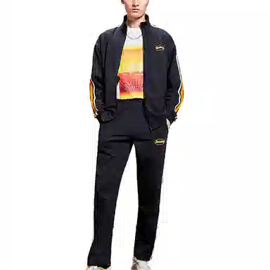 LiNing Sports Fashion Zip Sweatshirt Set Black