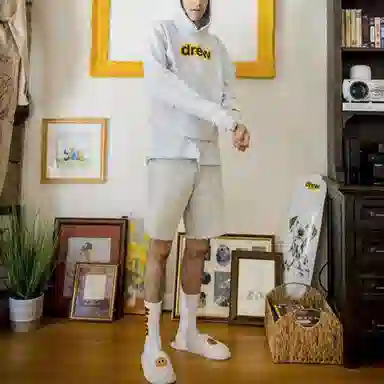 Drew House logo Secret Deconstructed Hoodie Logo