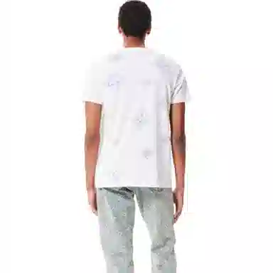 Ed Hardy FW24 Rhinestone Slim Fit T-Shirt White