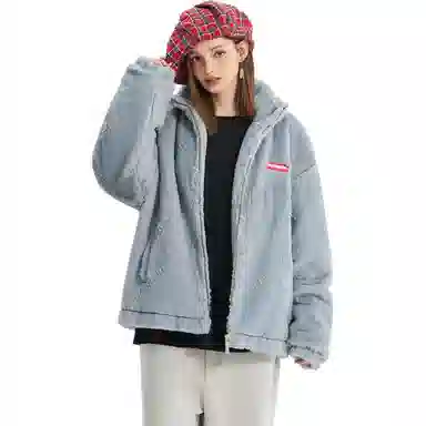 SPRAYGROUND Shark Gradient Letter Fleece Jacket