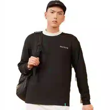 RIGORER Letter Print Pullover Tee