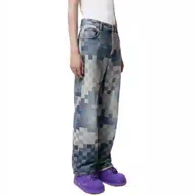 Louis Vuitton SS24 Jacquard Check Jeans