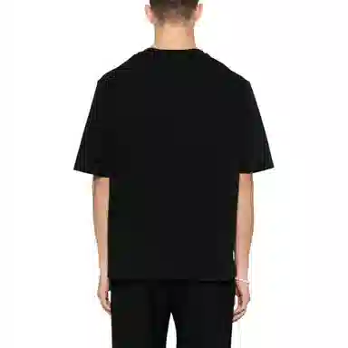 AMIPARIS Logo Crewneck T-Shirt Black