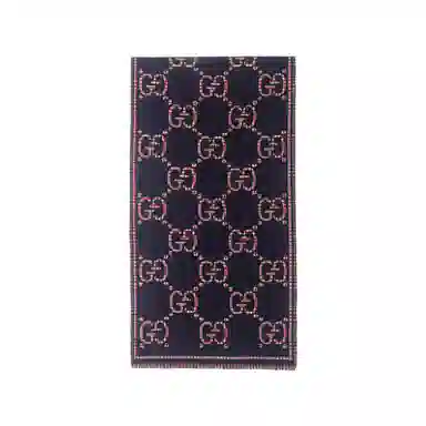 Gucci GG Scarf Blue/Red