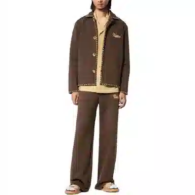 LOUIS VUITTON x Tyler SS24 Embroidered Jacket Chocolate