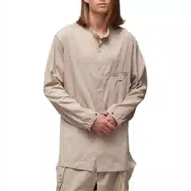 Y-3 Nylon Twill Overshirt Beige