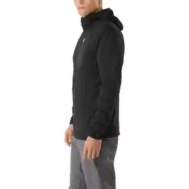Arcteryx Logo Half-Zip Hoodie Black