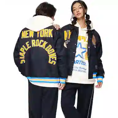Starter x Staple Varsity Jacket Black