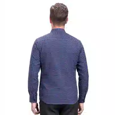 恒源祥 格子含羽绒加绒加厚长袖衬衫 男款