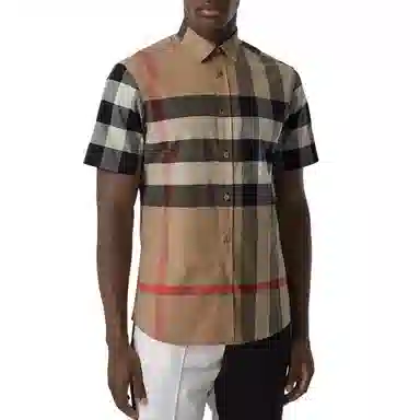 Burberry Check Short Sleeve Shirt