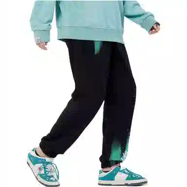 LAMLICKA Aurora Bear Print Joggers Black