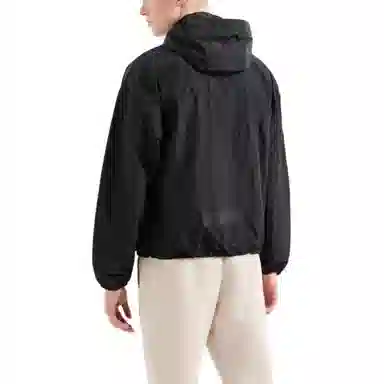 Emporio Armani EA7 SS24 Hoodie Jacket Black