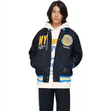 Starter x Staple Varsity Jacket Black