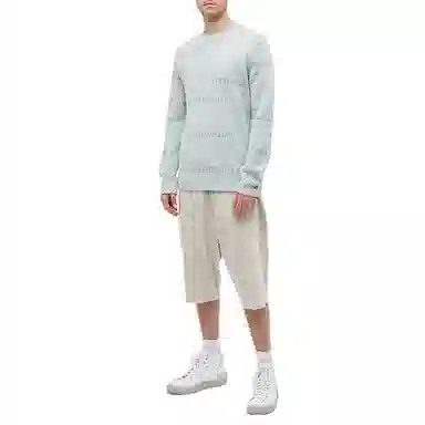 A-COLD-WALL* Letter Print Crewneck Sweater Gray