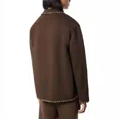 LOUIS VUITTON x Tyler SS24 Embroidered Jacket Chocolate