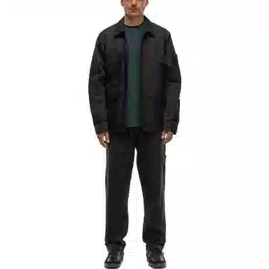 Stone Island Ghost Pieces Black Label Long Sleeve Polo Jacket