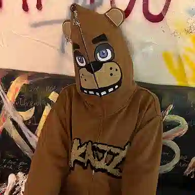 KAKAZZY Bear Hoodie Full Zip