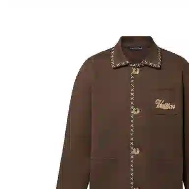 LOUIS VUITTON x Tyler SS24 Embroidered Jacket Chocolate