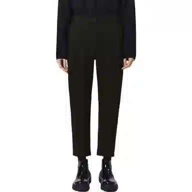 速写 纯色宽松休闲裤 男款 黑色