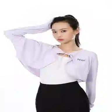 匹克 纯色运动速干凉感透气防紫外线遮阳披肩防晒服 女款
