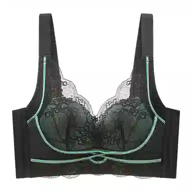 兰缪 时尚柔软蕾丝聚拢提拉上托侧收文胸 女款