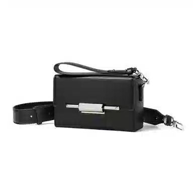 Kurotaya Square Lock Mini Bag Black
