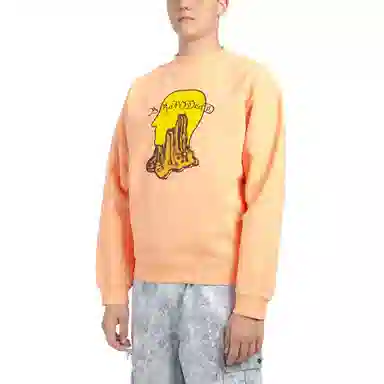 Brain Dead FW21 Mount Slime Crewneck - Peach