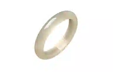 周六福 香槟金宽条新中式国风送女友纪念日礼物 玉髓 手镯 女款