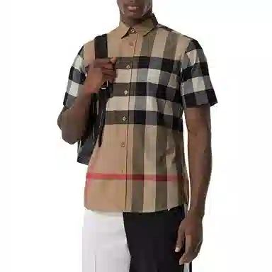 Burberry Check Short Sleeve Shirt