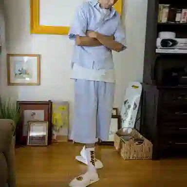 Drew House logo Seersucker Ss Shirt