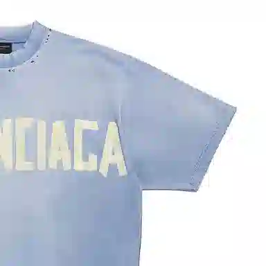 Balenciaga Tape Type T-Shirt Blue
