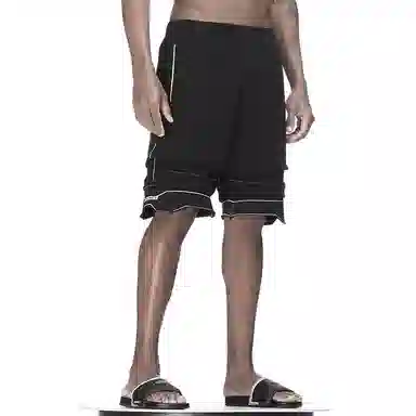 NORVINCY Geometric Layered Shorts