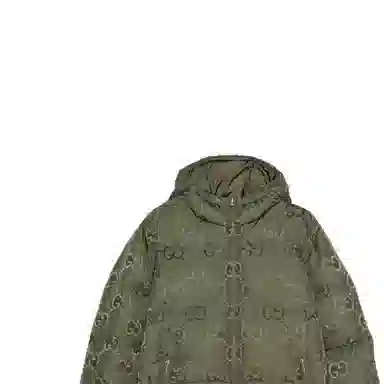 Gucci FW22 Logo Zip Hoodie Jacket Green