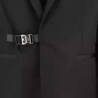 Givenchy SS22 Belted Blazer Black