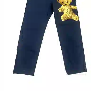 Gucci Bear Embroidery Straight Pants