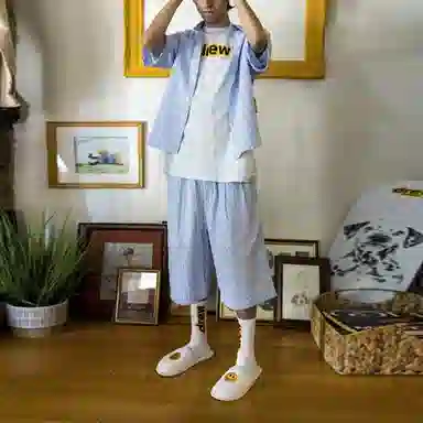 Drew House logo Seersucker Ss Shirt