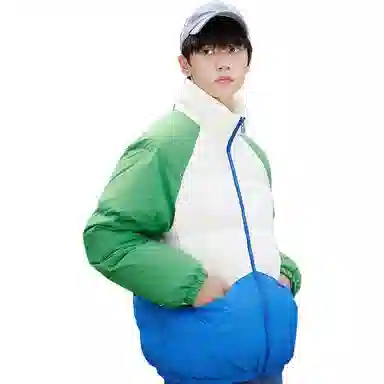 Metersbonwe Colorblock Down Jacket