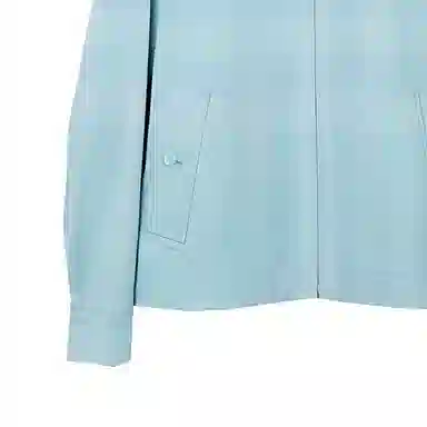 Burberry SS23 Check Print Zip Jacket Blue