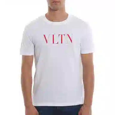 Valentino Letter Print T-Shirt White