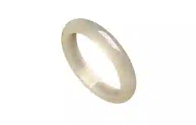 周六福 香槟金宽条新中式国风送女友纪念日礼物 玉髓 手镯 女款