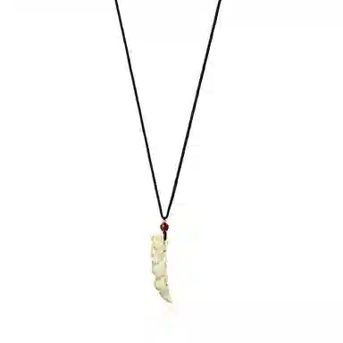 饰伴 爪龙守护 中式复古 龙爪白优雅复古高级 象牙果 项链 男女同款情侣款