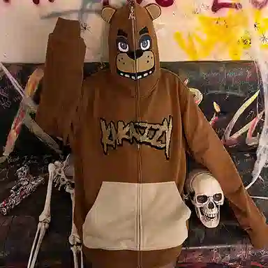 KAKAZZY Bear Hoodie Full Zip