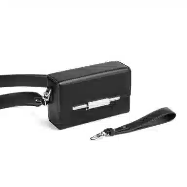 Kurotaya Square Lock Mini Bag Black