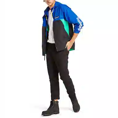 Timberland Two-Tone Hooded Zip Jacket Blue