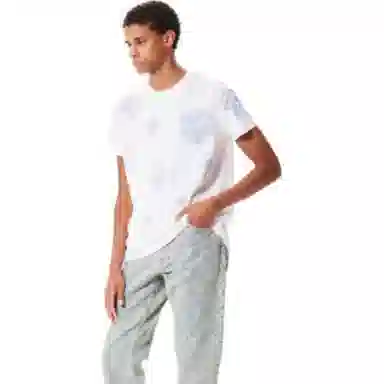 Ed Hardy FW24 Rhinestone Slim Fit T-Shirt White