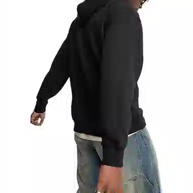 Versace Jeans Couture Logo Animal Print Hoodie Black