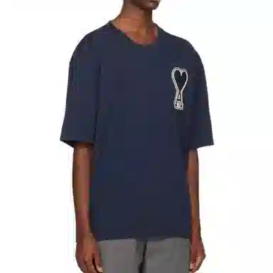AMIPARIS SS23 Logo T-Shirt Navy