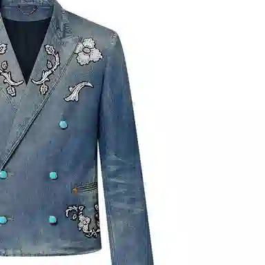 Louis Vuitton FW24 Embroidered Denim Jacket
